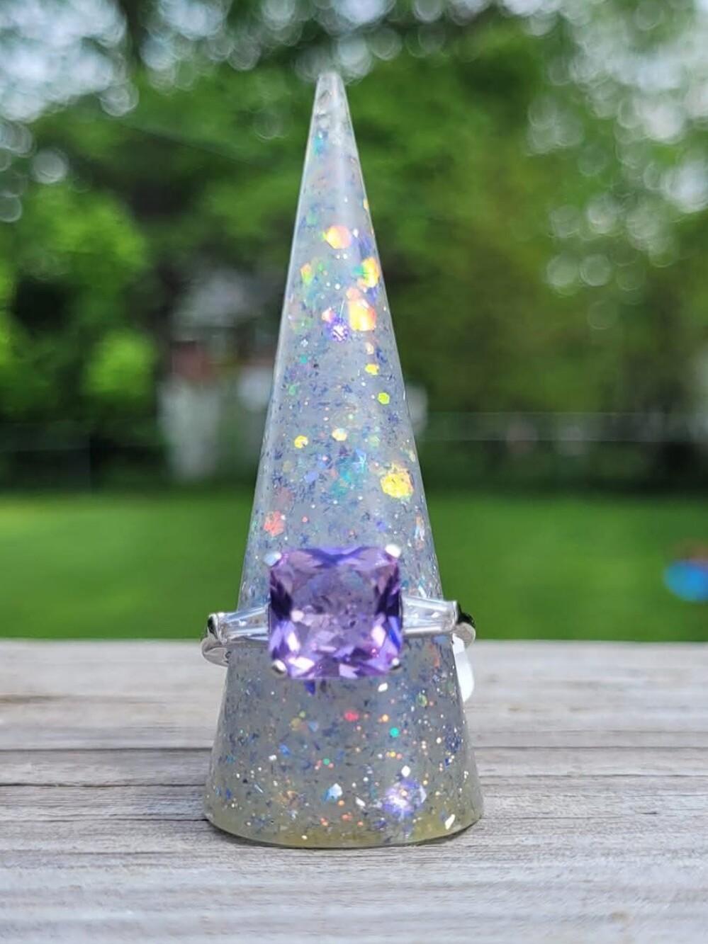 Bomb Party Amethyst Ring
